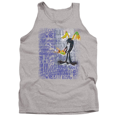 Looney Tunes Graffiti Duck Mens Tank Top Shirt Athletic Heather