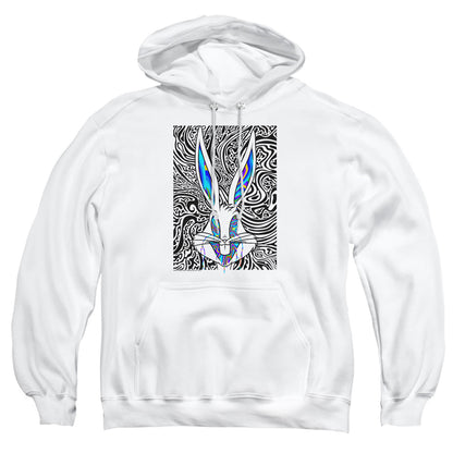 Looney Tunes Wild Bugs Mens Hoodie White Officially Licensed