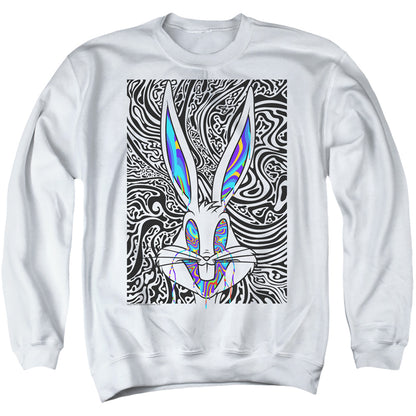 Looney Tunes Wild Bugs Mens Crewneck Sweatshirt White Officially Licensed