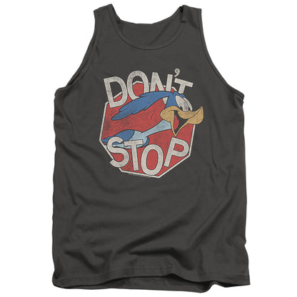 Looney Tunes Dont Stop Mens Tank Top Shirt Charcoal Officially Licensed