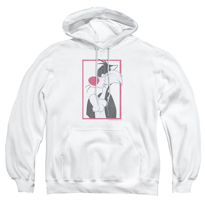 Looney Tunes Sylvester Mens Hoodie White Officially Licensed