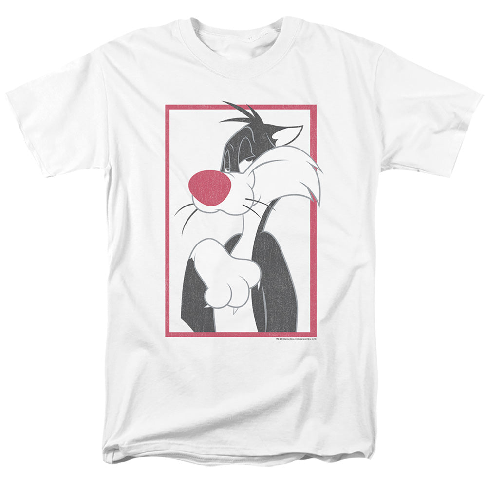 Looney Tunes Sylvester Mens T Shirt White