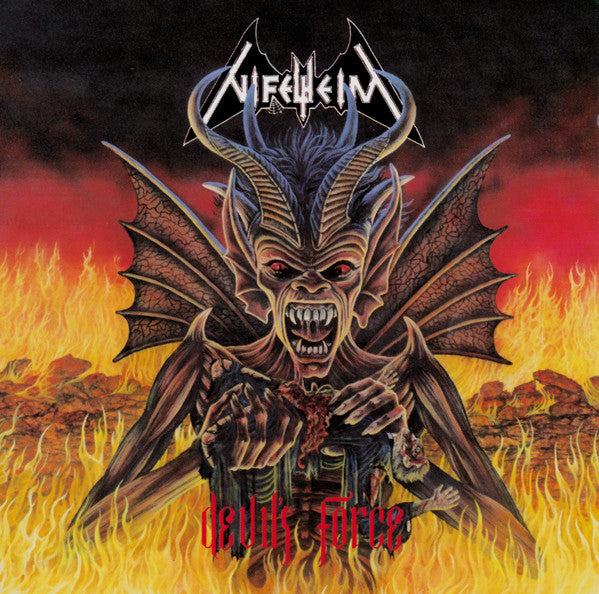 Nifelheim - Devil's Force [Colored Vinyl] (Red) (Uk) Vinyl Record Album Cover