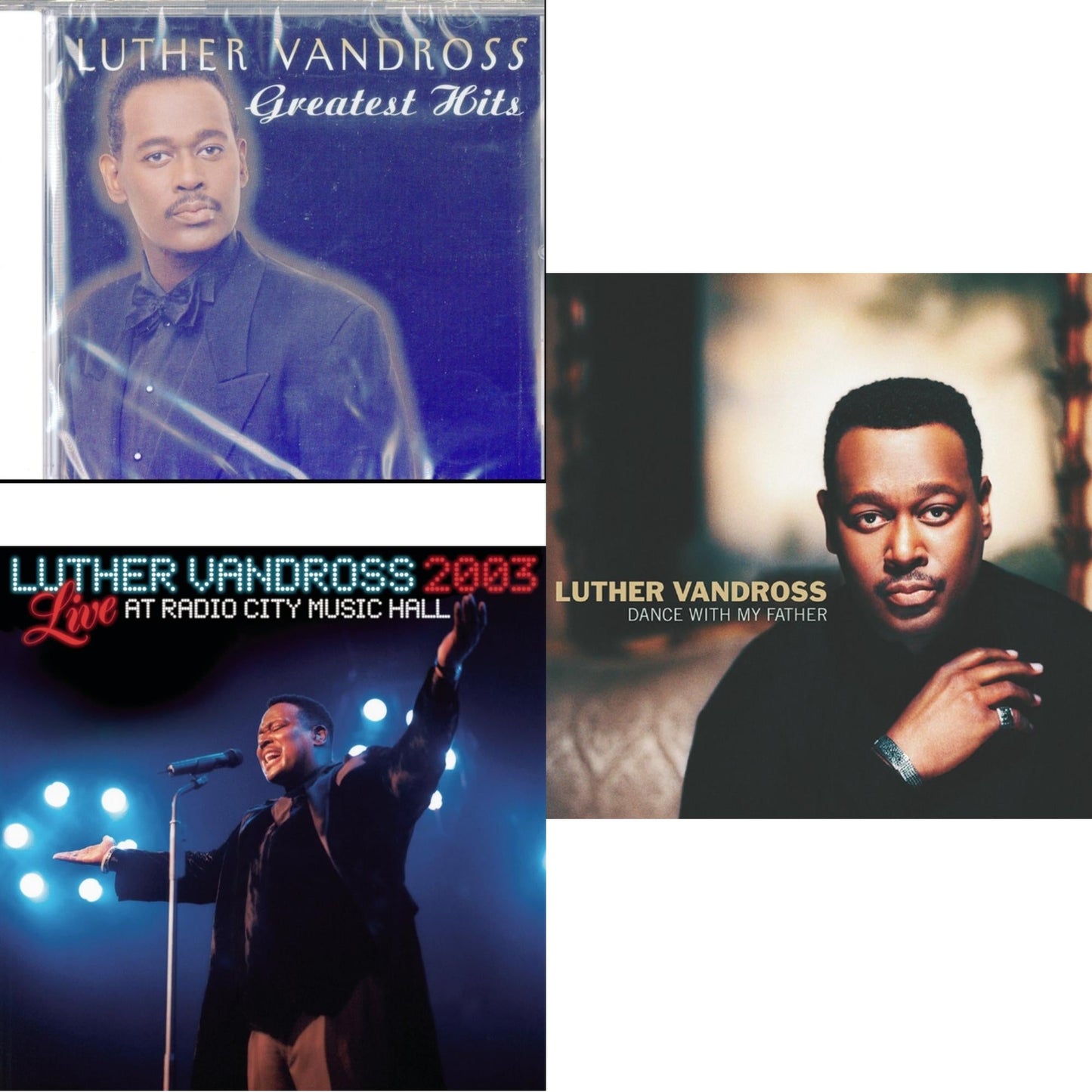 Luther Vandross - Greatest Hits & Live Radio City Music Hall 2003 & Dance With My Father - CD Bundle