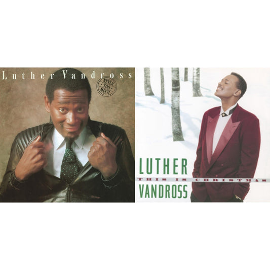 Luther Vandross - Never Too Much (150G) & This Is Christmas - LP Vinyl Bundle
