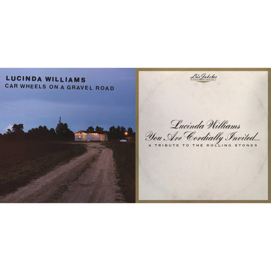 Lucinda Williams - Car Wheels On A Gravel Road (Yellow LP Vinyl) & Lu's Jukebox Vol. 6: You Are Cordially Invited... A Tribute To The Rolling Stones