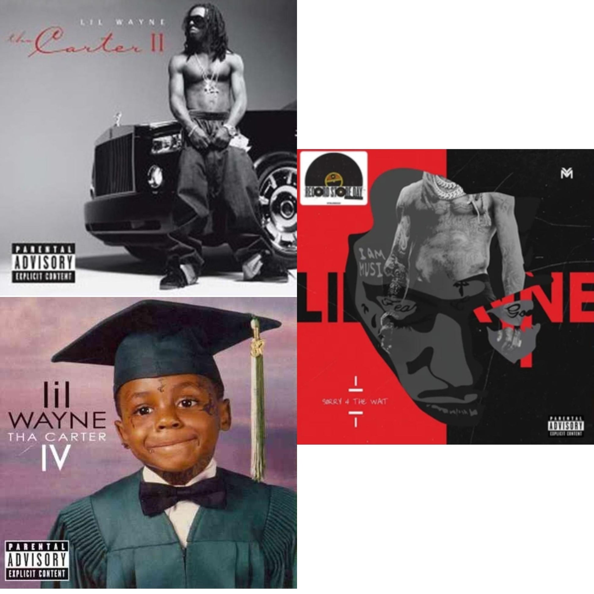 Lil Wayne - Sorry 4 The Wait & Tha Carter 2 & Tha Carter 4 - CD Bundle