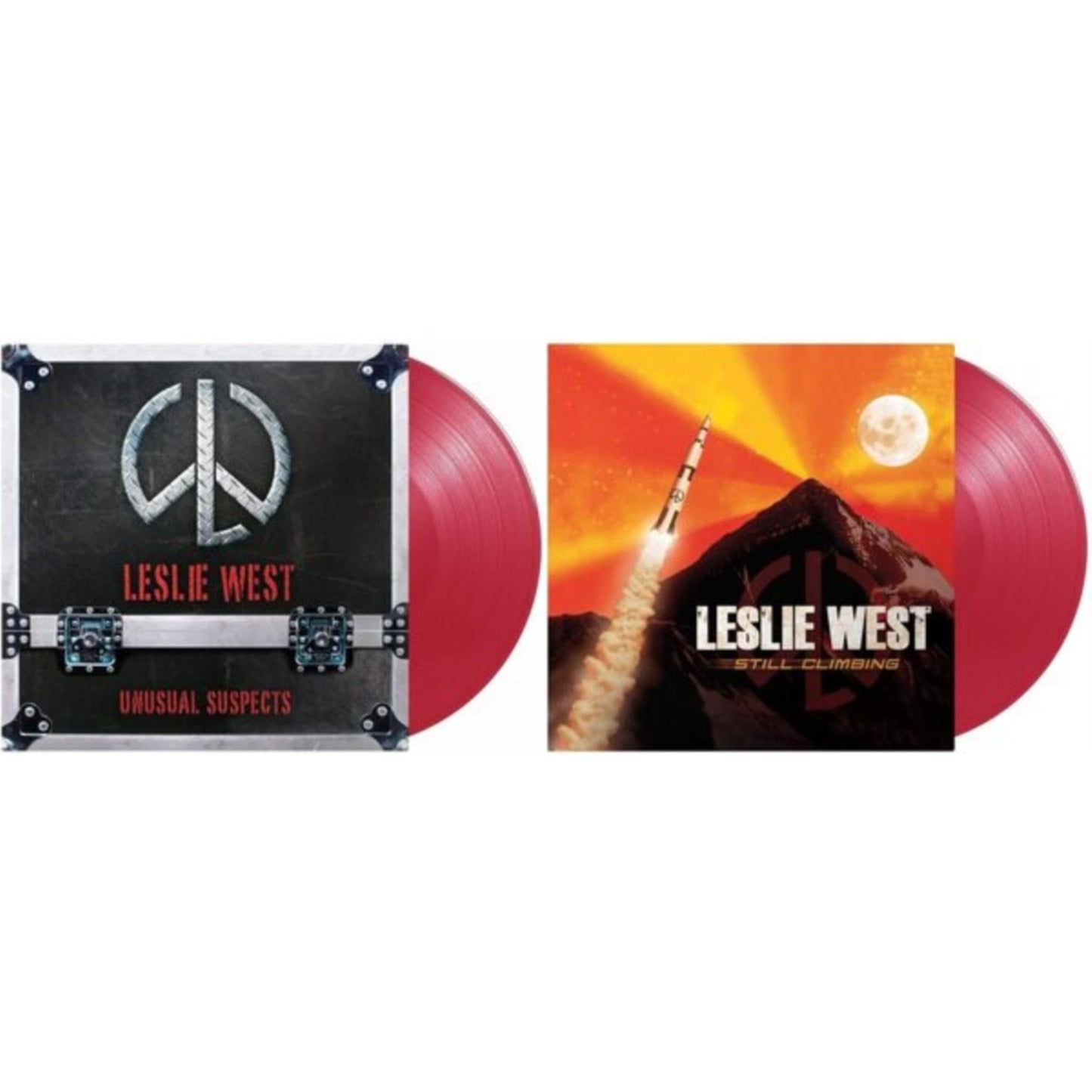 Leslie West - Unusual Suspects (Transparent Red LP Vinyl) & Still Climbing (Red LP Vinyl)