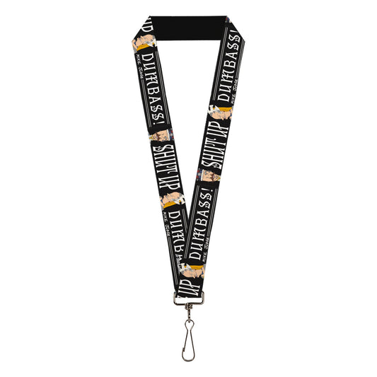 Beavis and Butthead Shut Up Dumb Ass Lanyard
