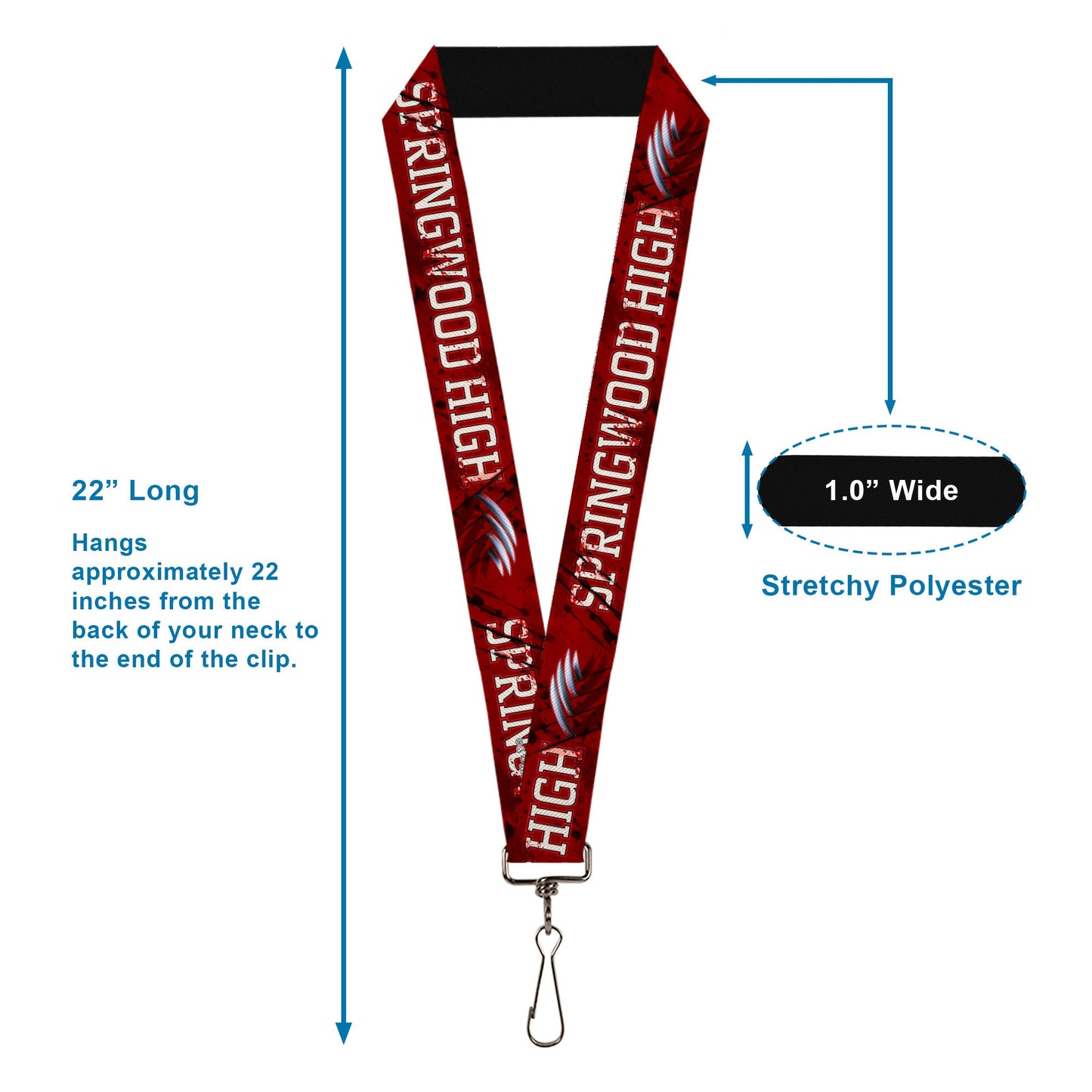 Nightmare On Elm Street Freddy Pose Lanyard