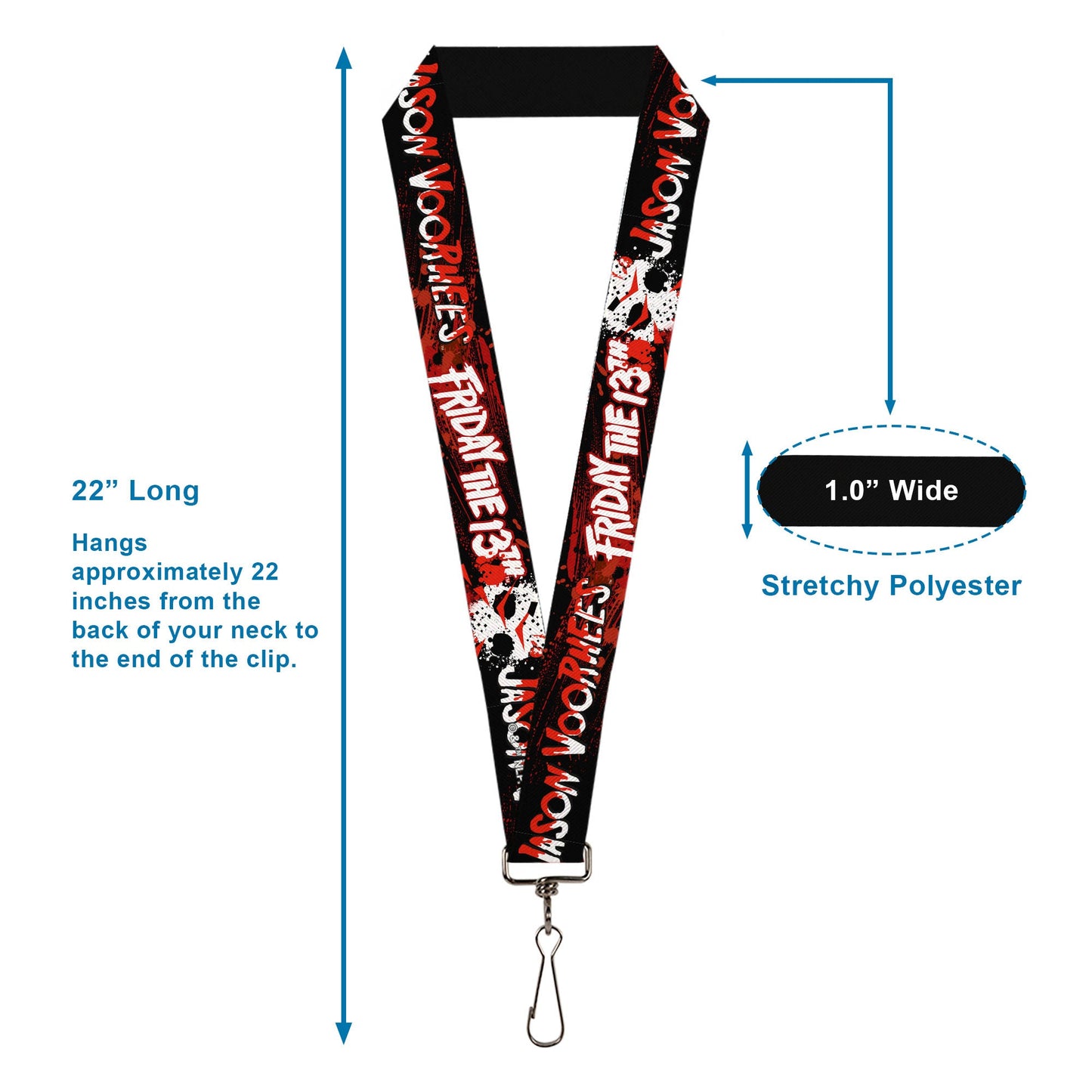 Friday The 13th Jason Voorhees Mask Lanyard