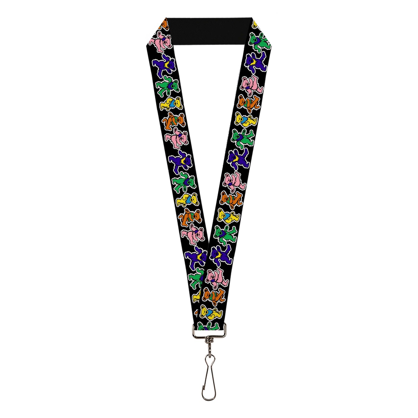Grateful Dead Dancing Bears Black Lanyard