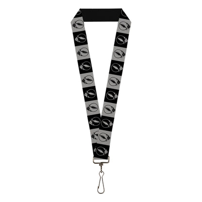 Grateful Dead Steal Your Face Blocks Black Lanyard