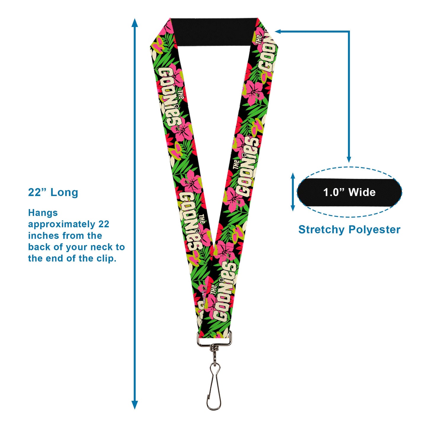 The Goonies Title Logo Hawaiian Shirt Print Lanyard