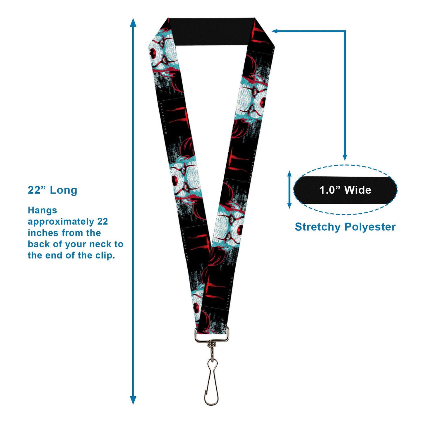 IT Pennywise Face Lanyard