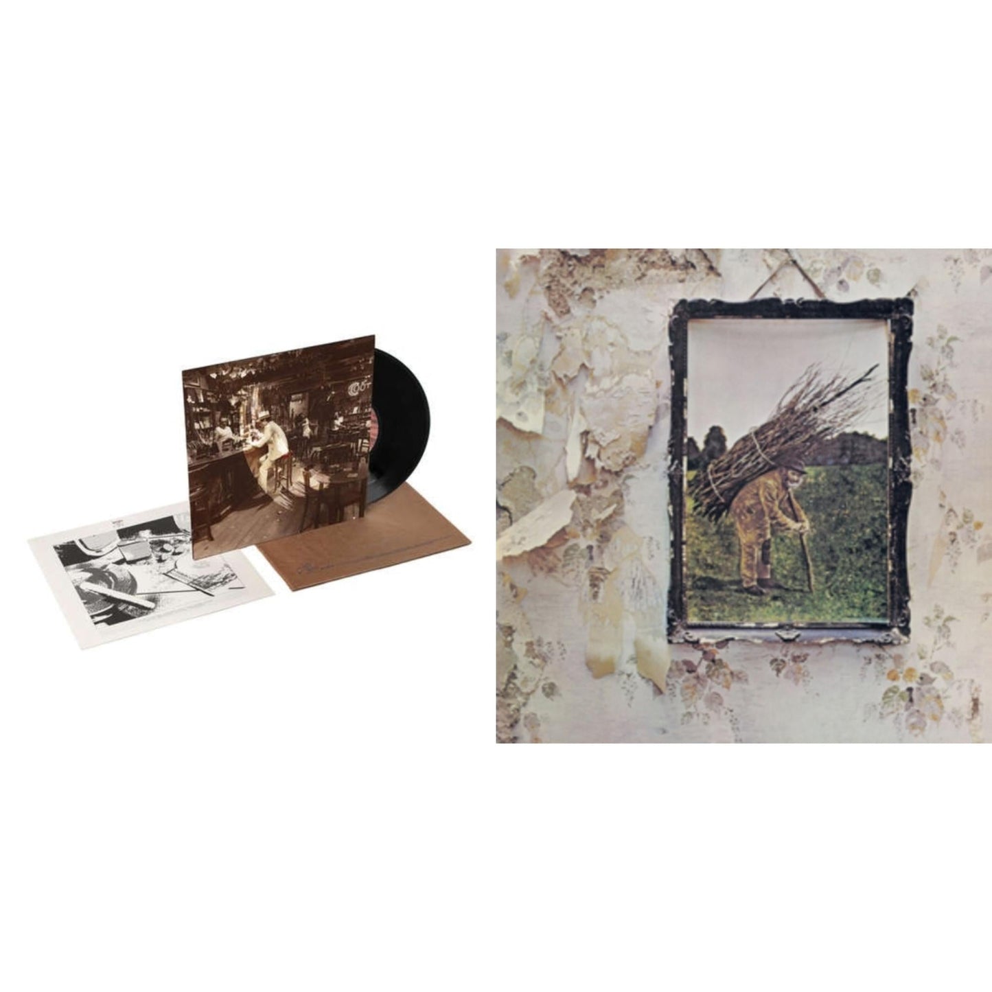 Led Zeppelin - In Through The Out Door & Led Zeppelin Iv - LP Vinyl Bundle