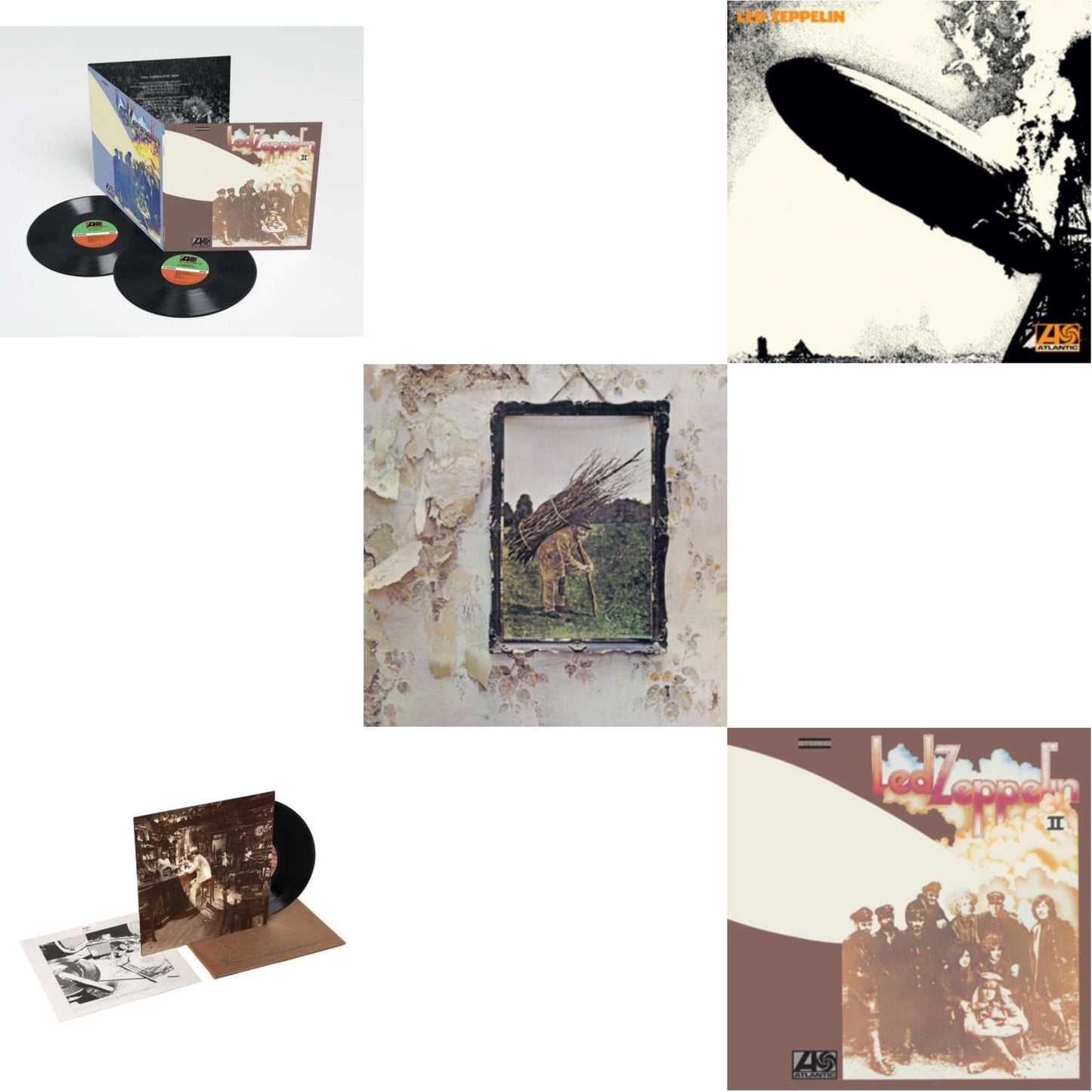 Led Zeppelin - Led Zeppelin Ii (Deluxe Remastered/2LP/180) & In Through The Out Door & Led Zeppelin Iv & Led Zeppelin Ii (180G/Remastered) & Led Zeppelin I (180G/Remastered)