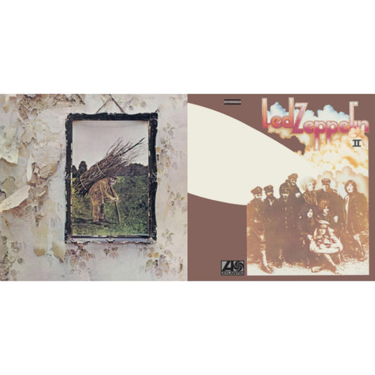 Led Zeppelin - Led Zeppelin Iv & Led Zeppelin Ii (180G/Remastered) - LP Vinyl Bundle