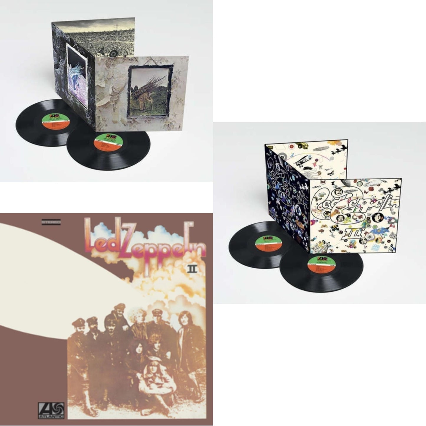 Led Zeppelin - Led Zeppelin Iv (Deluxe Remastered/2LP/180G) & Led Zeppelin Iii (2LP/180G) & Led Zeppelin Ii (180G/Remastered)