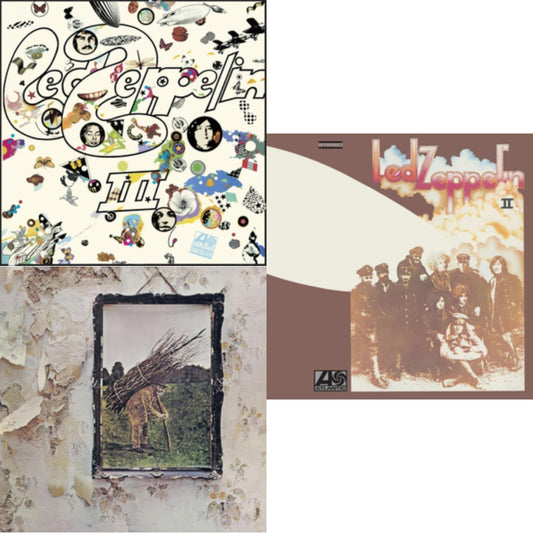 Led Zeppelin - Led Zeppelin Iii (Remastered Original/180G) & Led Zeppelin Iv & Led Zeppelin Ii (180G/Remastered) - LP Vinyl Bundle