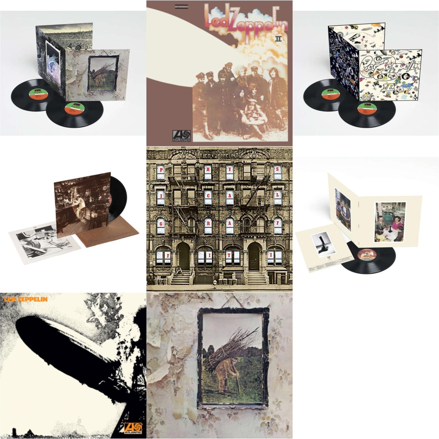 Led Zeppelin - Led Zeppelin Iv (Deluxe Remastered/2LP/180G) & Led Zeppelin Iii (2LP/180G) & In Through The Out Door & Led Zeppelin Iv & Physical Graffiti (2015 Remaster) & Presence & Led Zeppelin Ii (180G/Remastered) & Led Zeppelin I