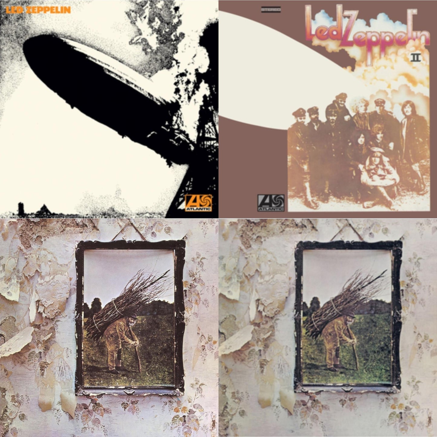 Led Zeppelin - Led Zeppelin Iv & Led Zeppelin Ii (180G/Remastered) & Led Zeppelin I (180G/Remastered) & Led Zeppelin Iv (Clear LP Vinyl/180G) (Atl75)