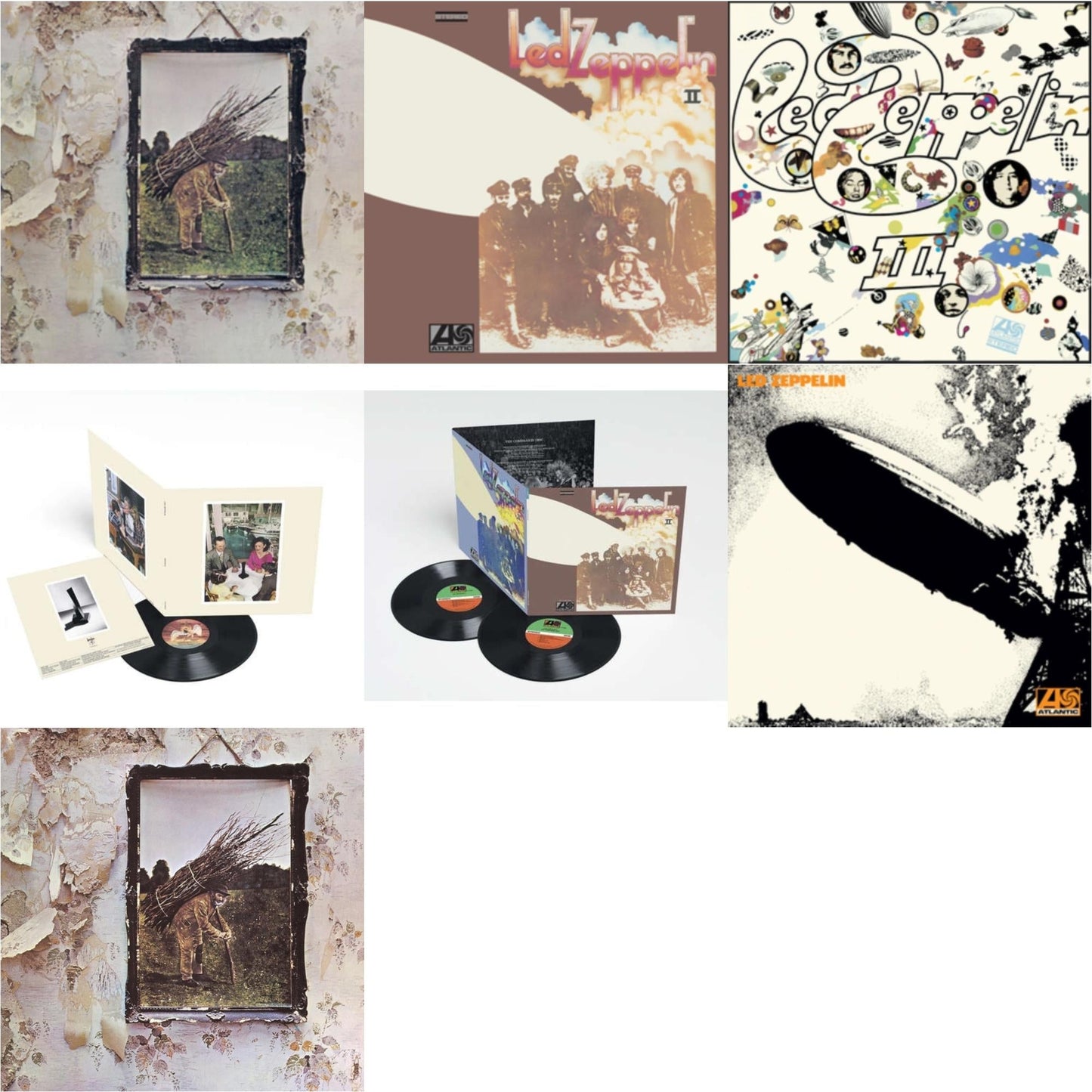 Led Zeppelin - Led Zeppelin Ii (Deluxe Remastered/2LP/180) & Led Zeppelin Iii (Remastered Original/180G) & Led Zeppelin Iv & Presence & Led Zeppelin Ii (180G/Remastered) & Led Zeppelin I (180G/Remastered) & Led Zeppelin Iv (Clear LP Vinyl/180G)
