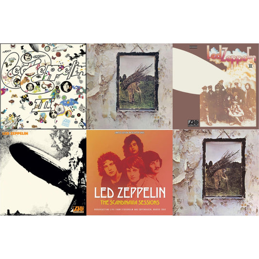Led Zeppelin - Led Zeppelin Iii (Remastered Original/180G) & Led Zeppelin Iv & Led Zeppelin Ii (180G/Remastered) & Led Zeppelin I (180G/Remastered) & Scandinavia Sessions (Splatter LP Vinyl) & Led Zeppelin Iv (Clear LP Vinyl/180G) (Atl75)