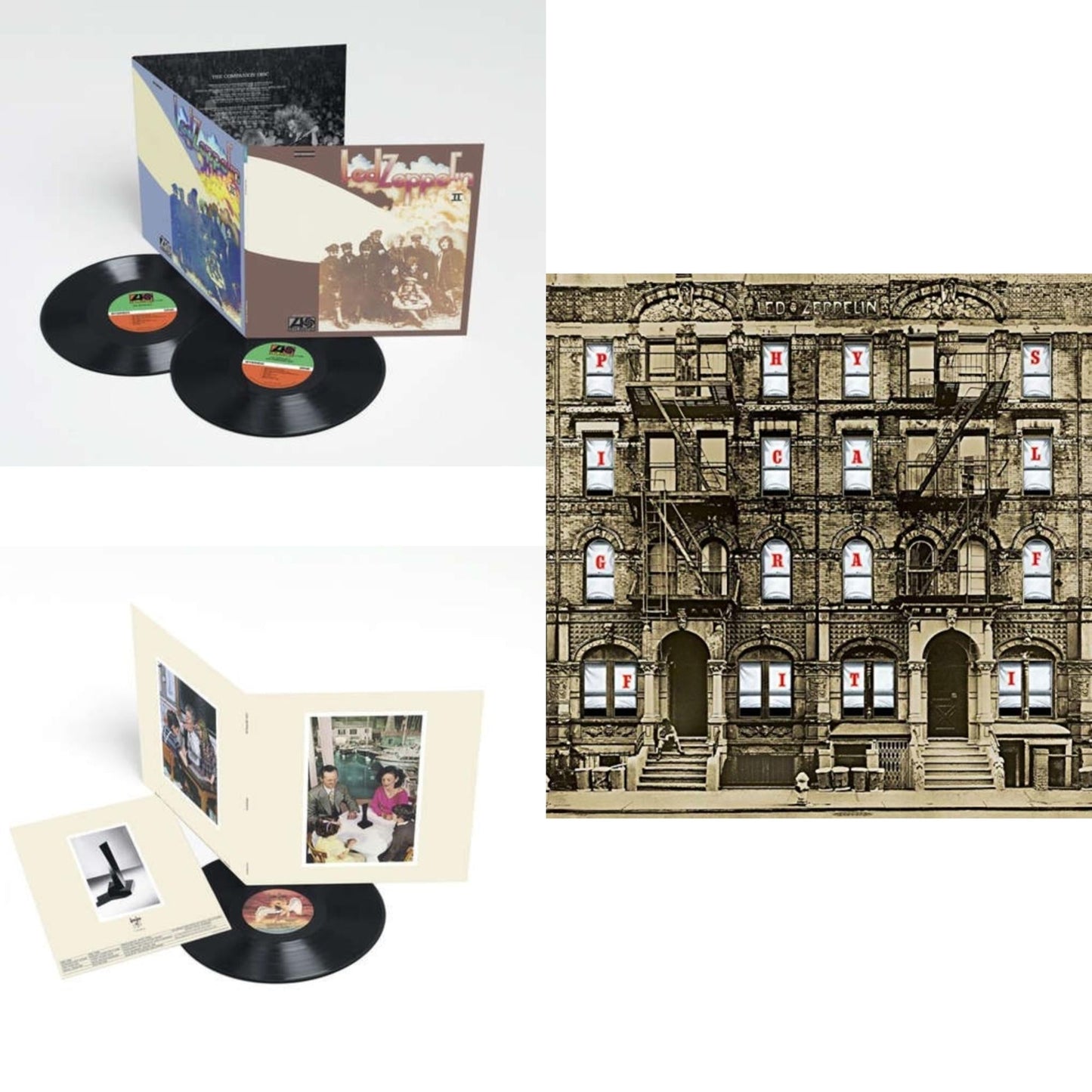 Led Zeppelin - Led Zeppelin Ii (Deluxe Remastered/2LP/180) & Physical Graffiti (2015 Remaster) & Presence