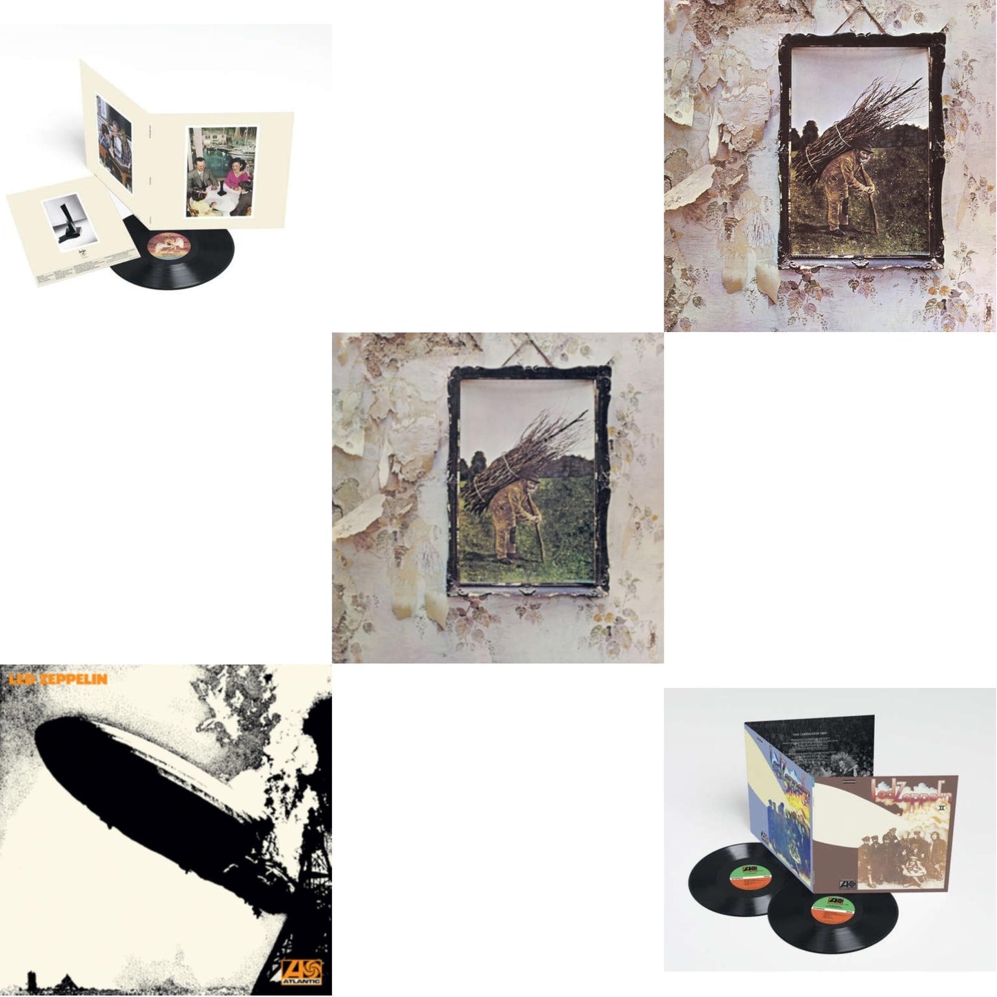 Led Zeppelin - Led Zeppelin Ii (Deluxe Remastered/2LP/180) & Led Zeppelin Iv & Presence & Led Zeppelin I (180G/Remastered) & Led Zeppelin Iv (Clear LP Vinyl/180G) (Atl75)