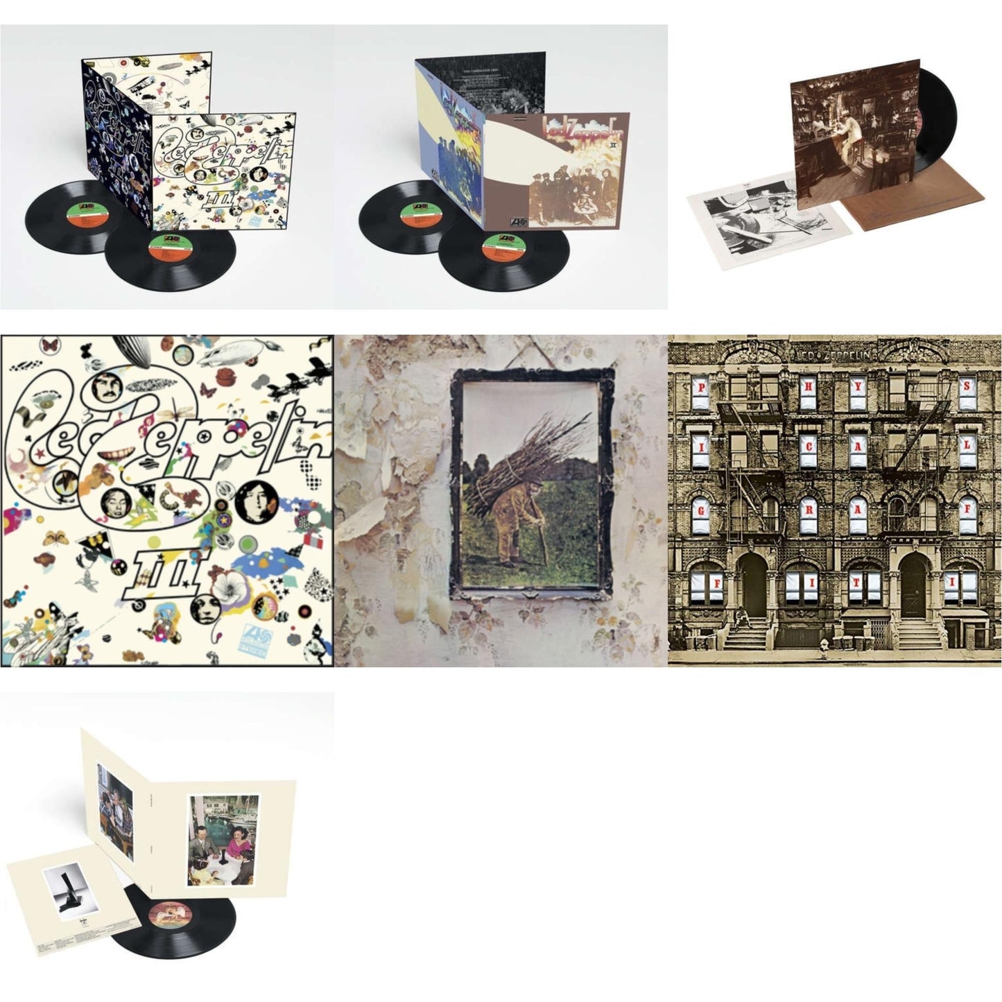 Led Zeppelin - Led Zeppelin Iii (2LP/180G) & Led Zeppelin Ii (Deluxe Remastered/2LP/180) & In Through The Out Door & Led Zeppelin Iii (Remastered Original/180G) & Led Zeppelin Iv & Physical Graffiti (2015 Remaster) & Presence