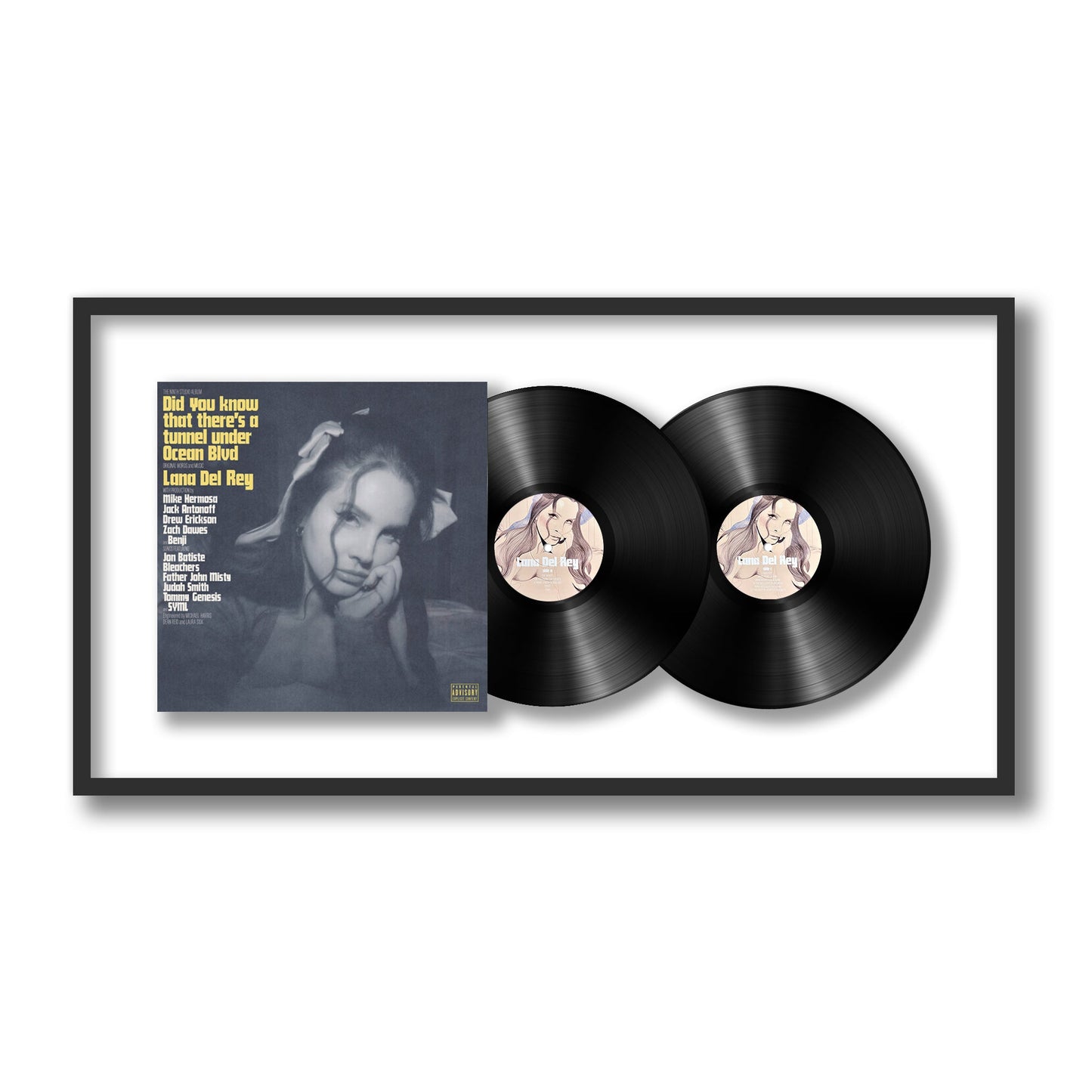 Lana Del Ray Did you know that there's a tunnel underneath Ocean Blvd Framed Vinyl Record