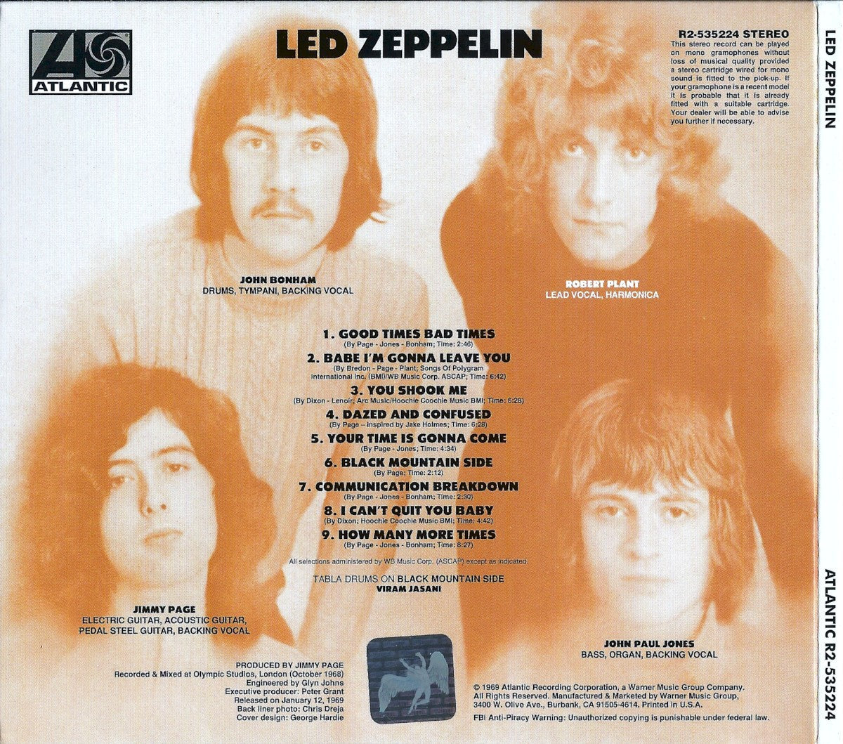 Led Zeppelin – Led Zeppelin I Remastered Original Album Music CD