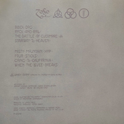 Led Zeppelin – Led Zeppelin IV: Remastered Original Album (LP Vinyl) Vinyl Record