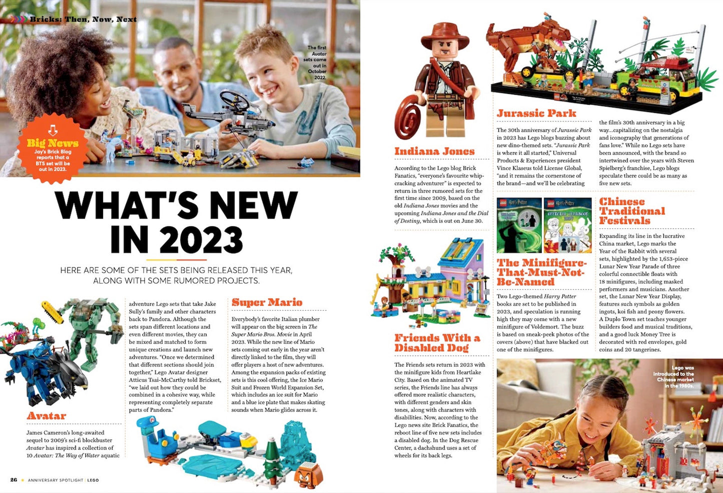LEGO - 65 Year Special Collector's Issue Featuring Your Favorite Characters, Iconic Sets, By Fans For Fans, Independent & Unofficial! + What's New In 2023 Avatar, Super Mario, Indiana Jones, & More!
