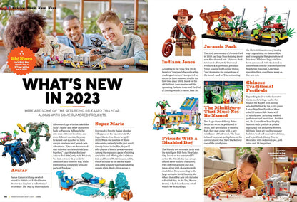 LEGO - 65 Year Special Collector's Issue Featuring Your Favorite Characters, Iconic Sets, By Fans For Fans, Independent & Unofficial! + What's New In 2023 Avatar, Super Mario, Indiana Jones, & More!