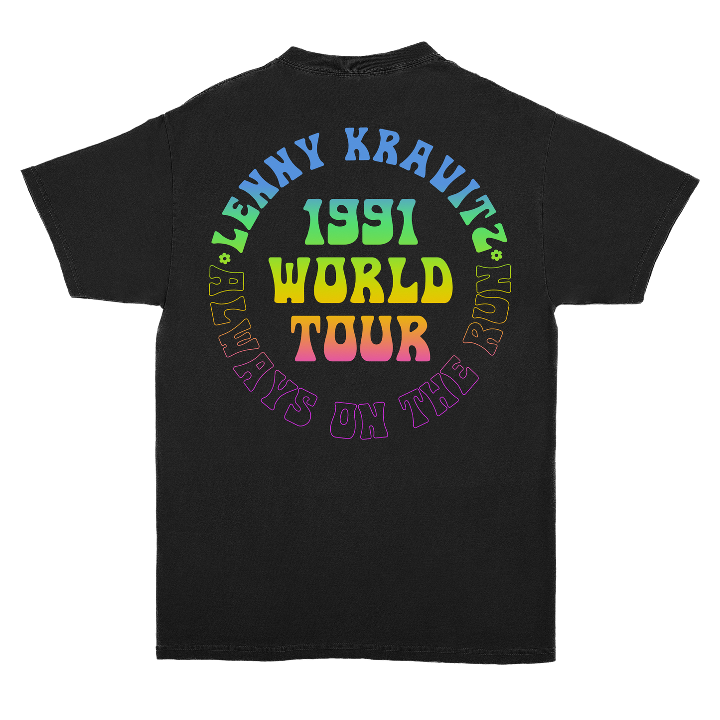 Lenny Kravitz On The Run Mens T Shirt Black Officially Licensed