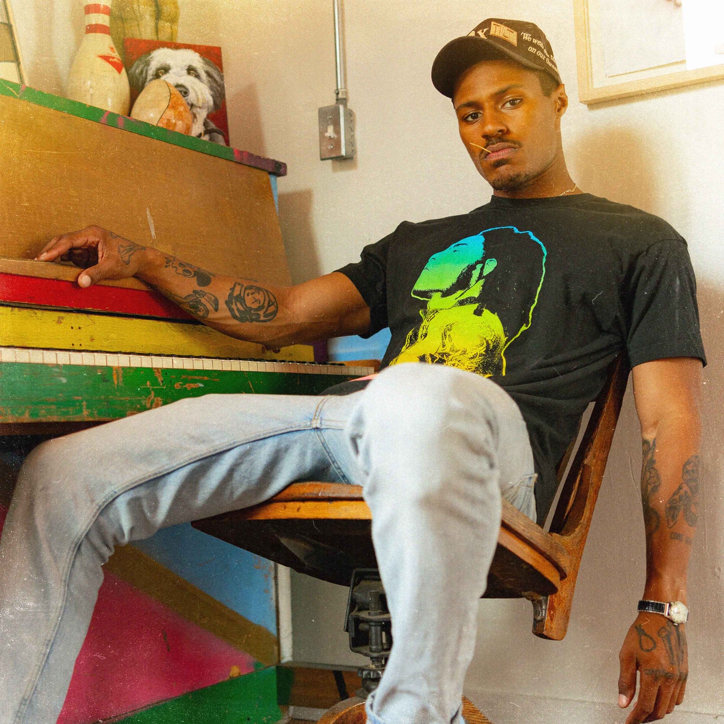 Lenny Kravitz On The Run Mens T Shirt Black Officially Licensed