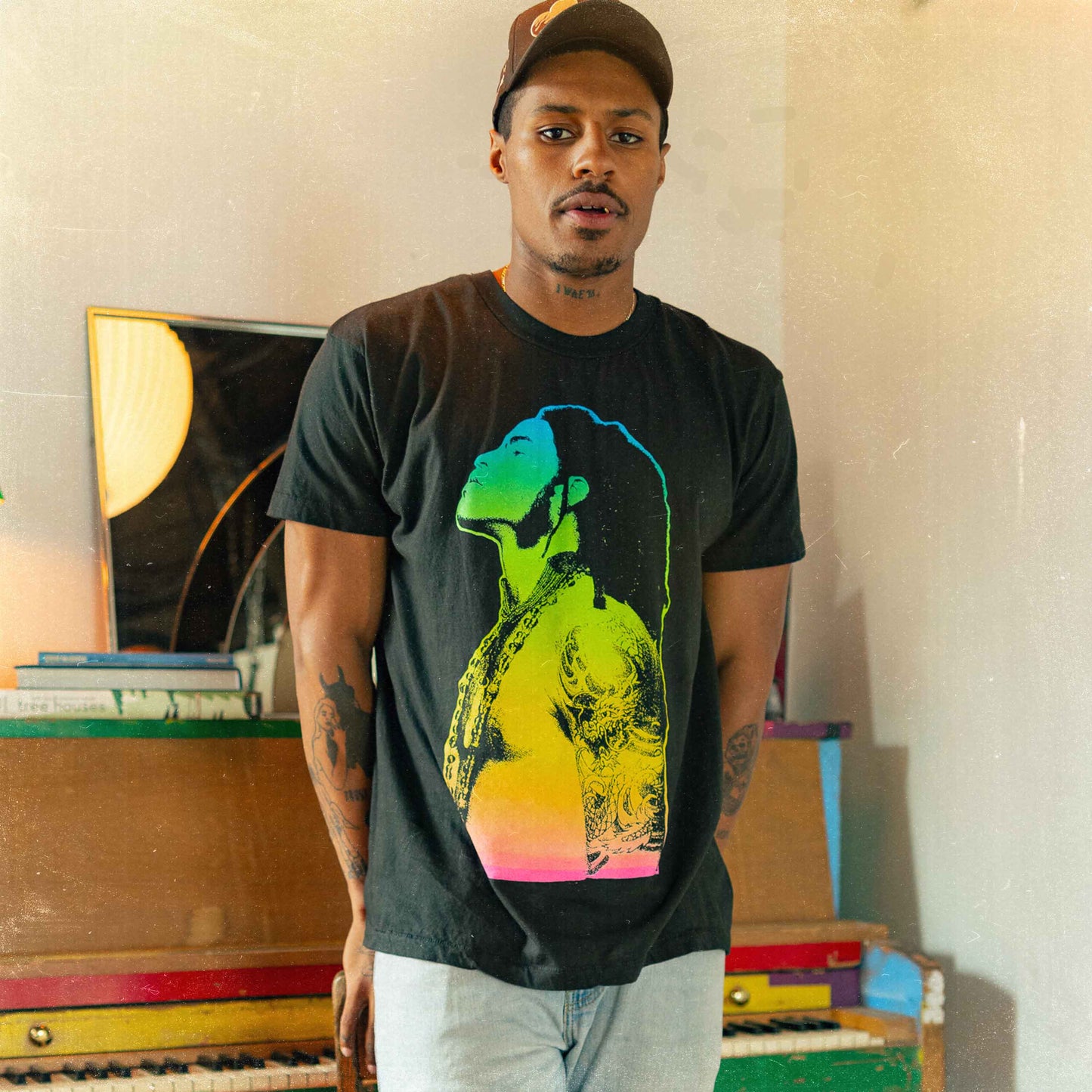 Lenny Kravitz On The Run Mens T Shirt Black Officially Licensed