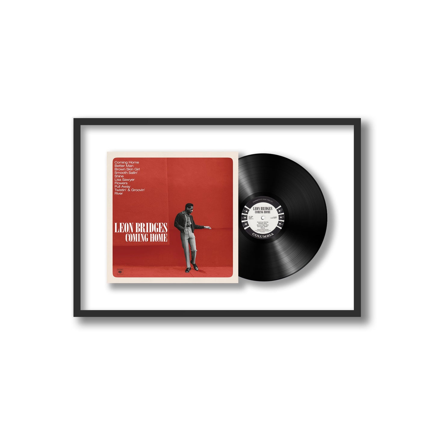 Leon Bridges Coming Home Framed Vinyl Record