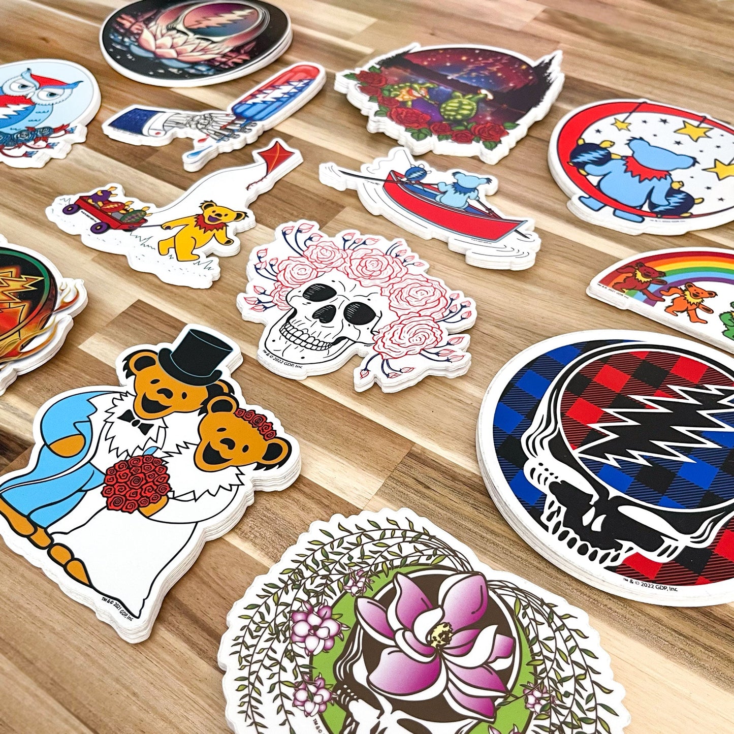 Grateful Dead Sugar Magnolia Steal Your Face Sticker