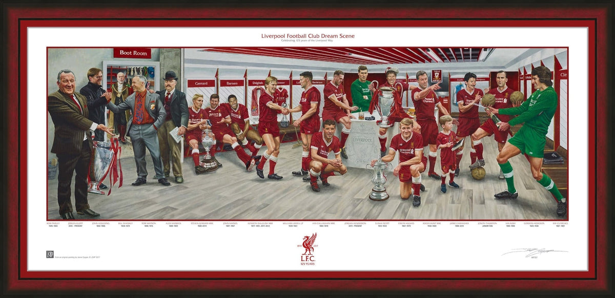 Liverpool FC Exclusive Dream Scene Lithograph Artwork Print by Artist Jamie Cooper
