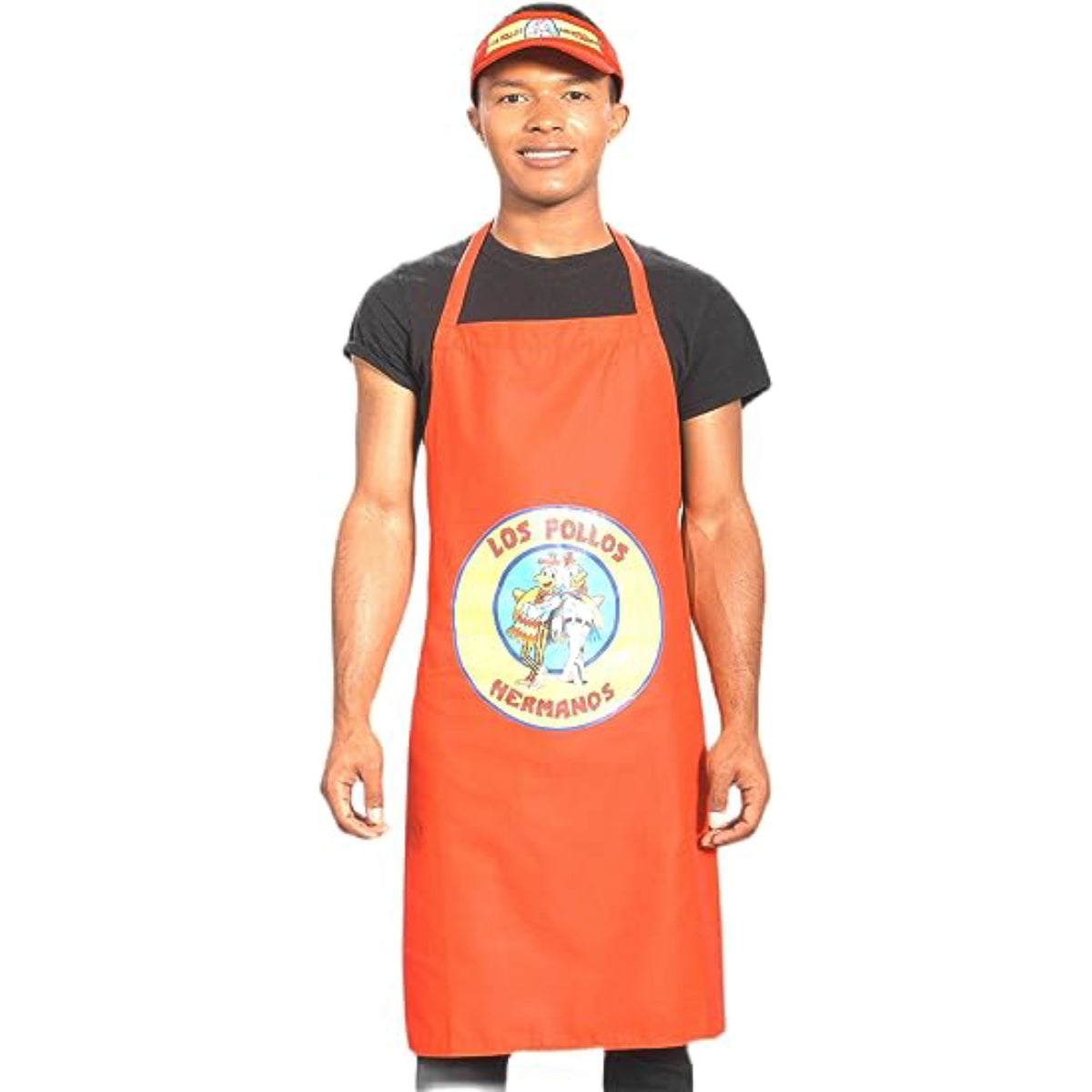 Los Pollos Hermanos: Bad Chicken Man Restaurant Apron and Visor Halloween Costume Cosplay