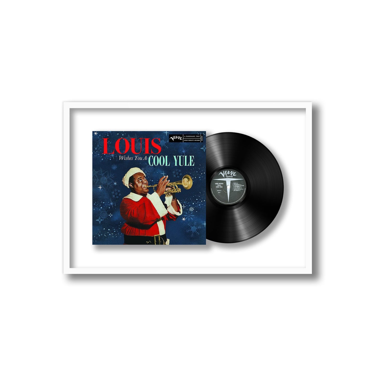 Louis Armstrong Louis Wishes You A Cool Yule Framed Vinyl Record