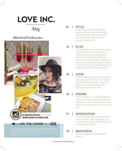 Love Inc. Volume 6 - Kardashian Celebrity Hairstylist Andrew Fitzsimons On Trans Advocacy & Extension Care, Fluid Non-Binary Fashion, LGBTQ+ Friendly Honeymoon, Saving Secrets & Engagement Photo Tips!