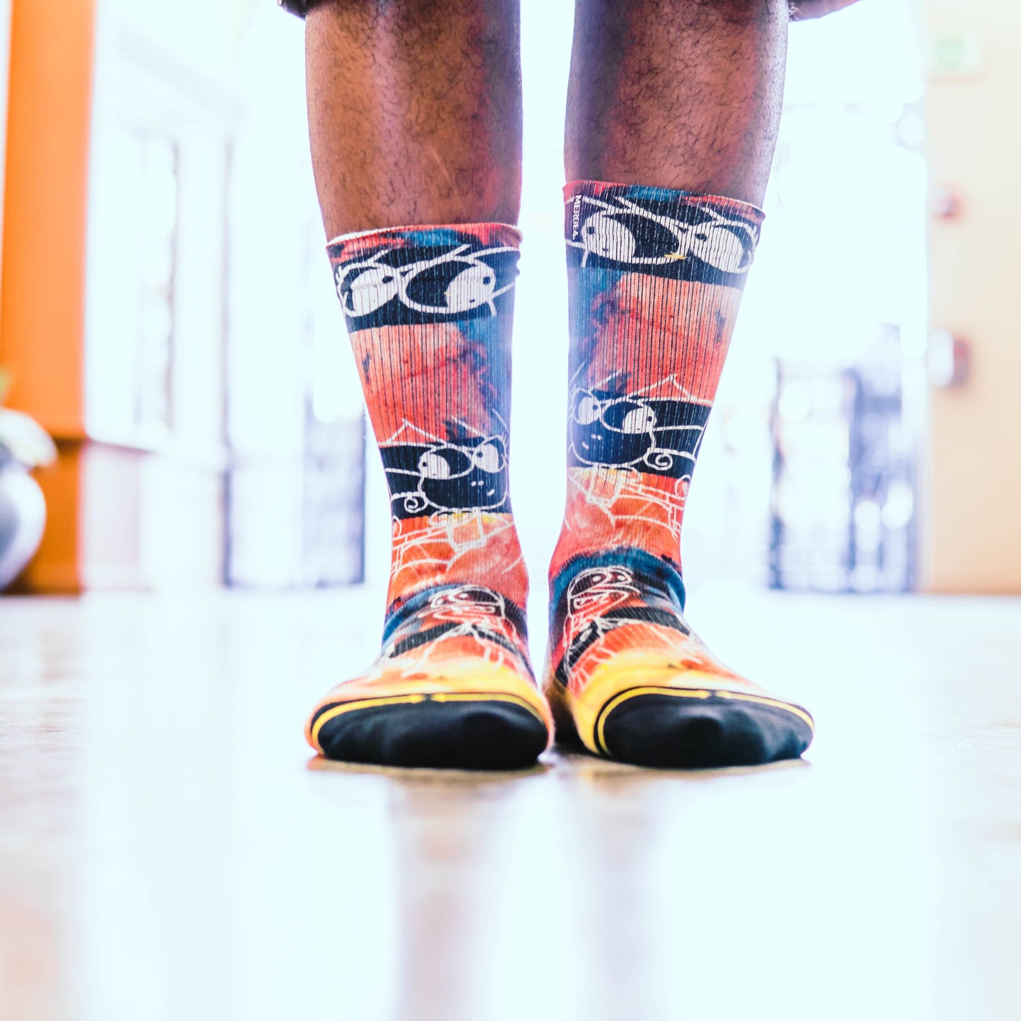 Lucile Packard Eyeballs Adult Crew Socks