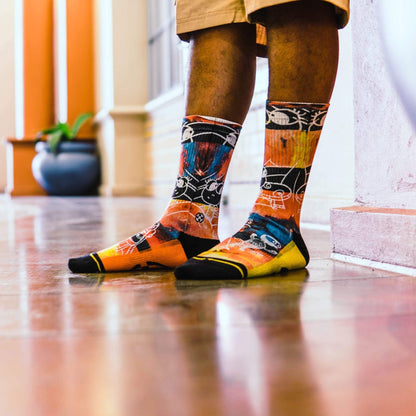 Lucile Packard Eyeballs Adult Crew Socks