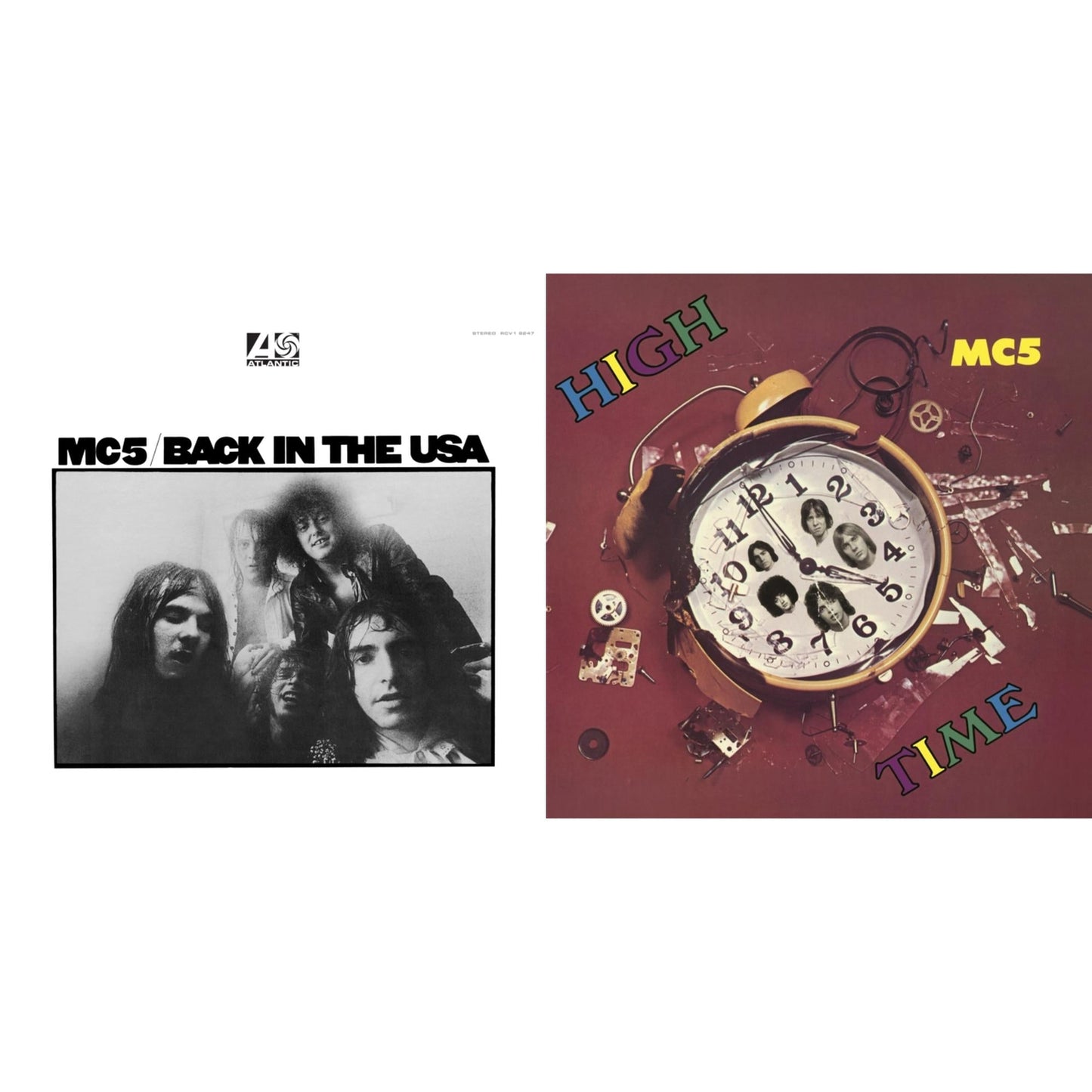 Mc5 - Back In The Usa (Crystal Clear Diamond LP Vinyl) (Rocktober) (Atl75) & High Time (Clear/Yellow Splatter LP Vinyl) (Rocktober)