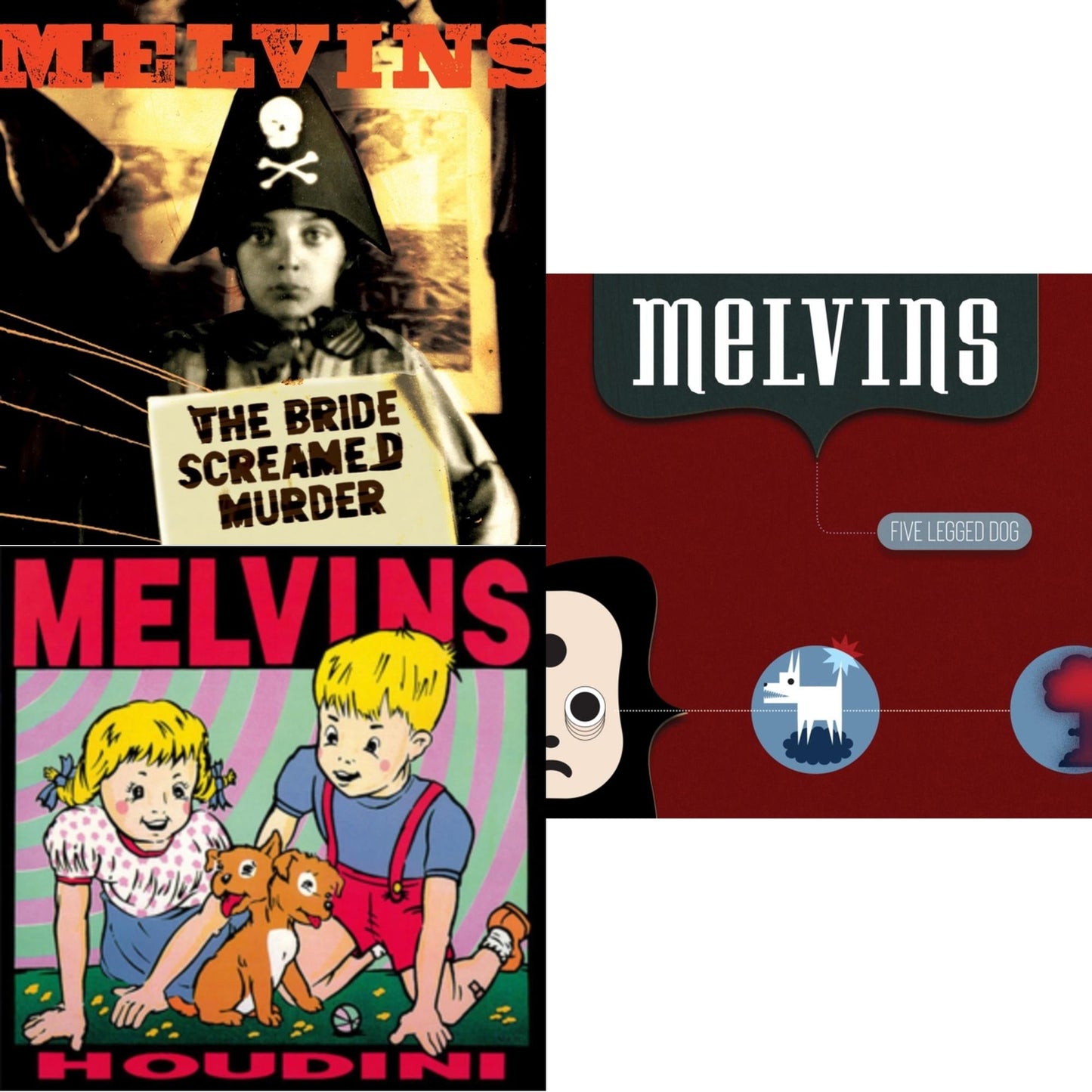 Melvins - Bride Screamed Murder (Apple Red LP Vinyl) & Five Legged Dog & Houdini (180G/Gatefold Sleeve)