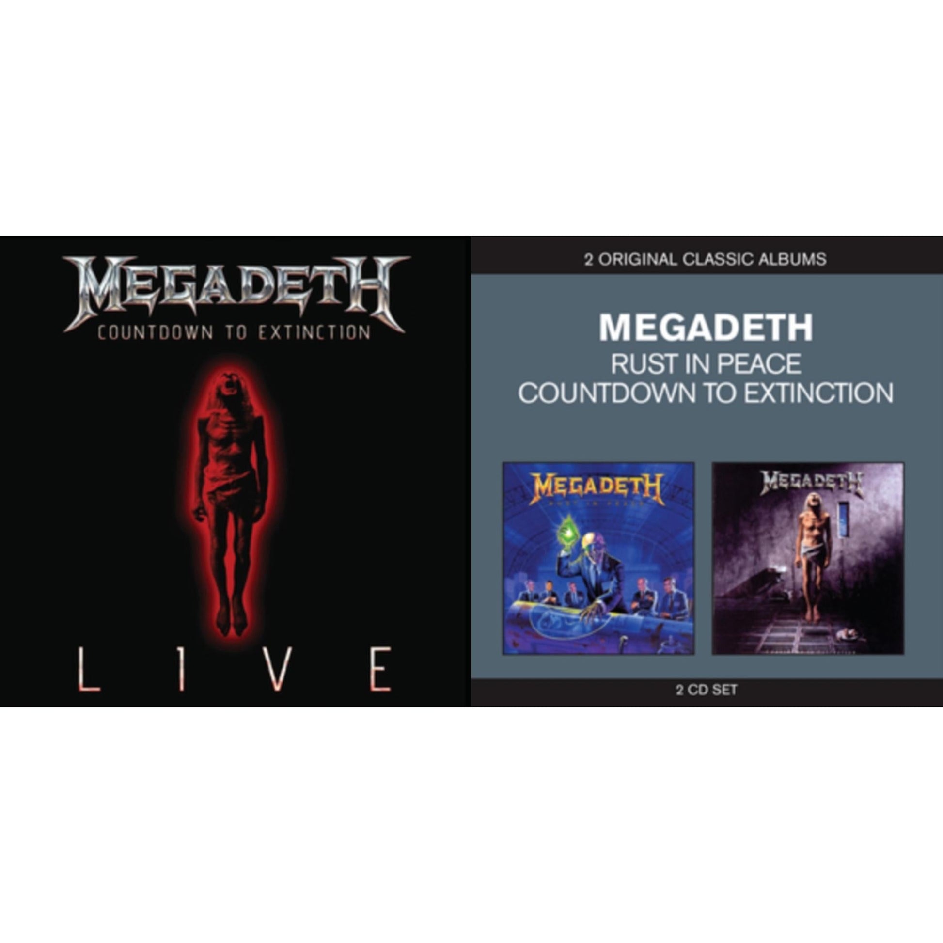 Megadeth - Classic Albums 2In1 & Countdown To Extinction: Live - CD Bundle